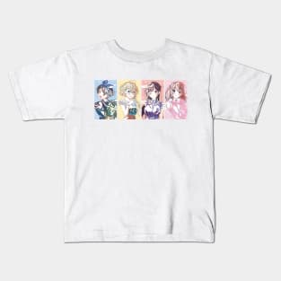 4 Main Heroine Kids T-Shirt